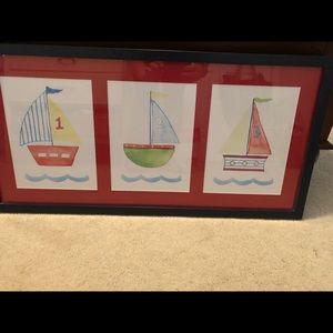 Framed Sailboat Picture